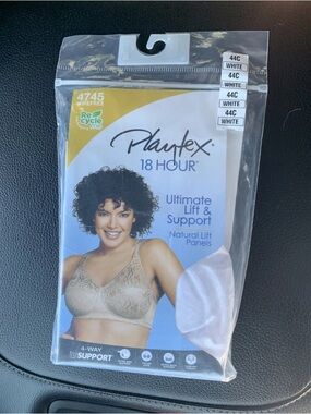 Playtex 18 Hour Ultimate Lift & Support Bra - White 44C